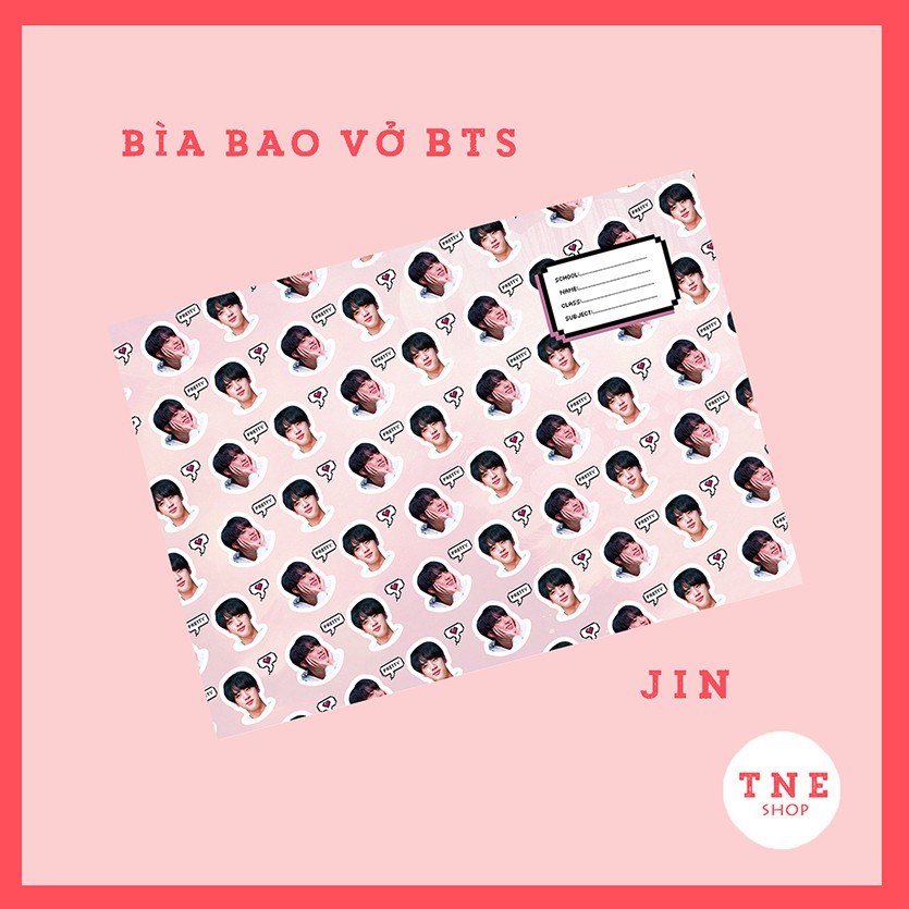 [HÀNG CÓ SẴN] Bìa bao vở BTS Mẫu 1