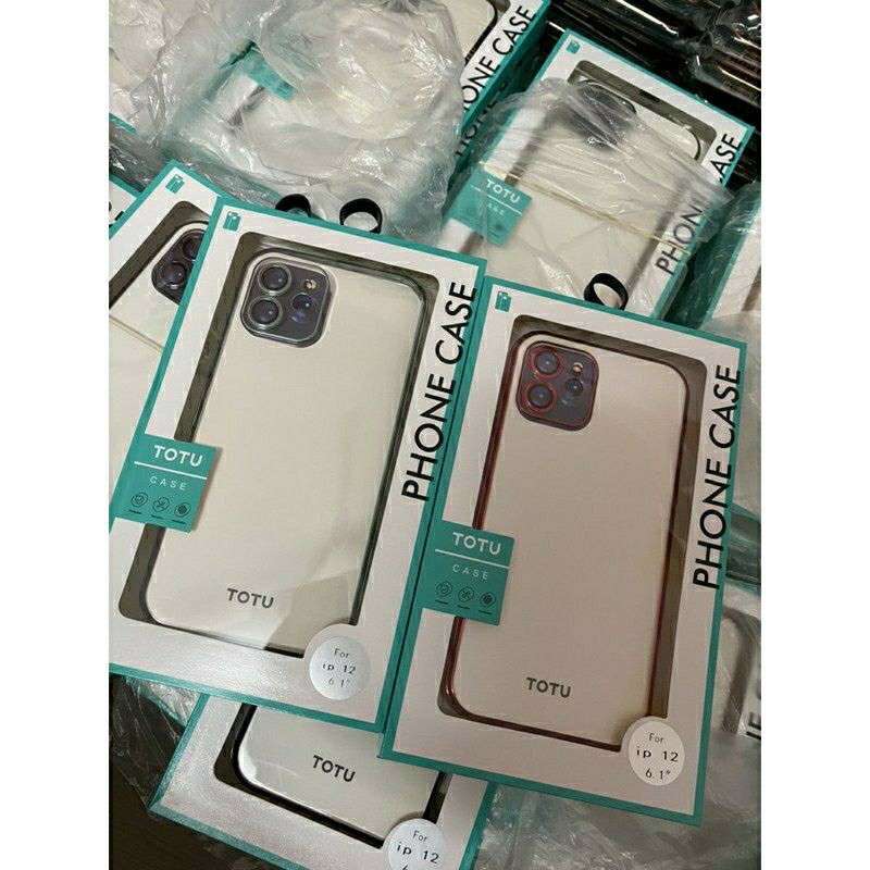 Ốp lưng TOTU iphone 14 pro max/14 pro/14/12 pro max 13 13 pro 13 pro max 13 mini 12 12 pro 12 mini lưng trong viền màu