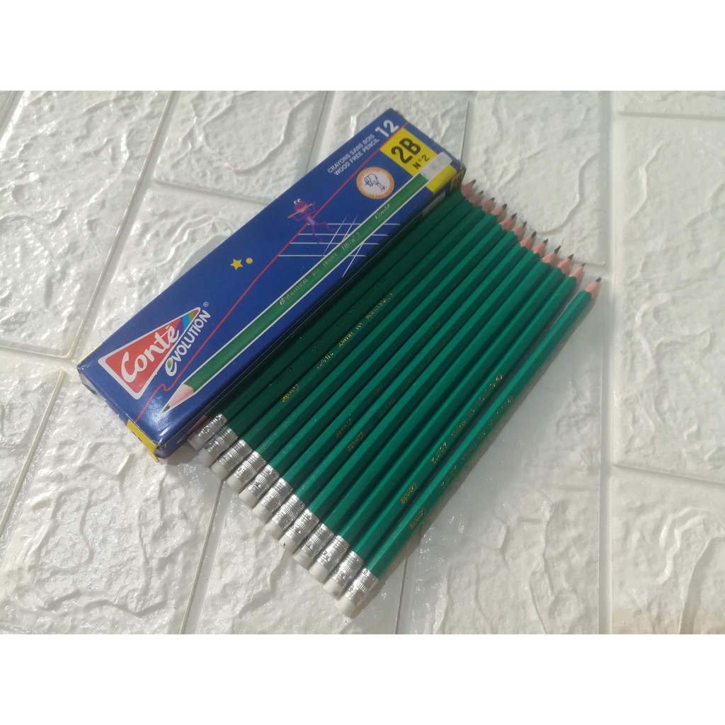[SIÊU SALE] Bút Chì 2B, Bút chì xanh Conte Pháp Viết Chì Xanh Học Sinh Viết Chì Xanh Conte Pháp