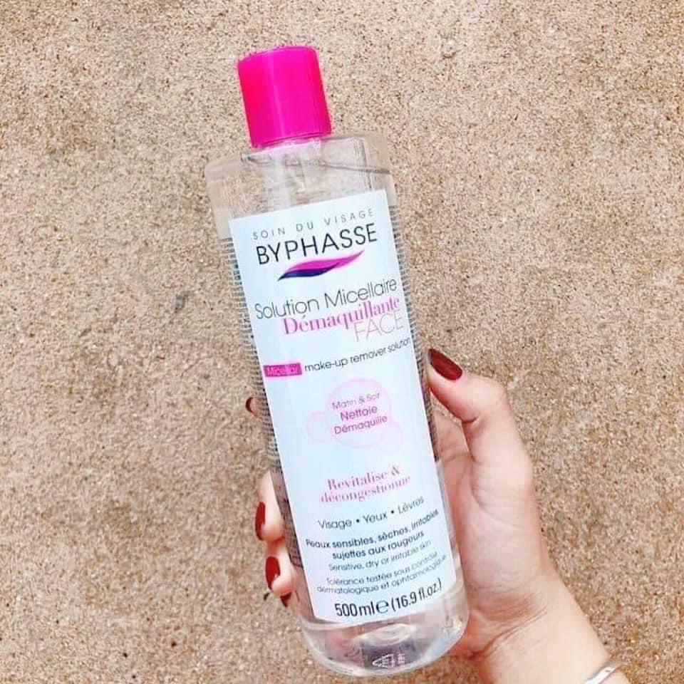 Nước Tẩy Trang Byphasse Cho Mọi Loại Da 500ml Solution Micerallaire Face