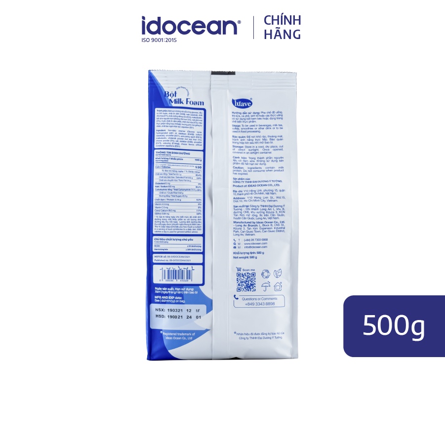 Bột Milk Foam Phô Mai LÚAVE 0.5kg