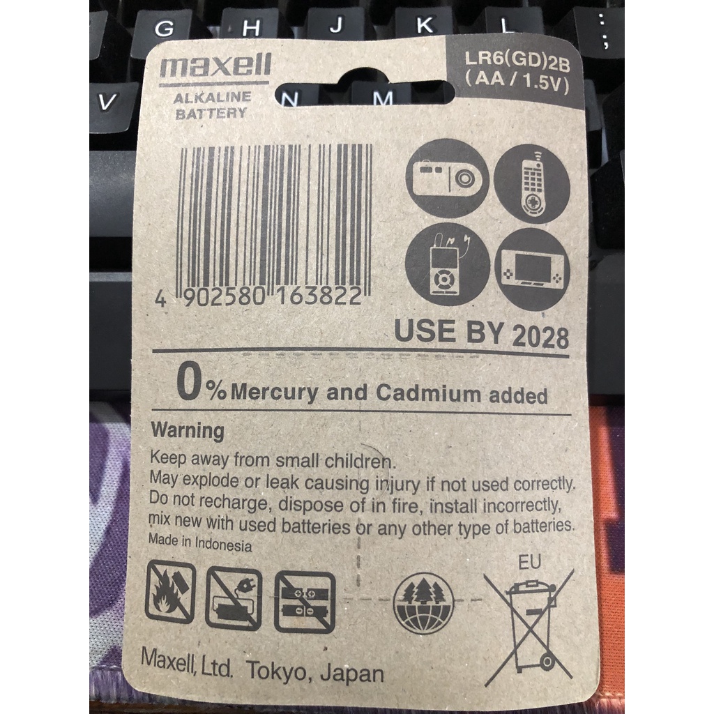 Pin AA và AAA Maxell alkaline 2 viên Chính Hãng