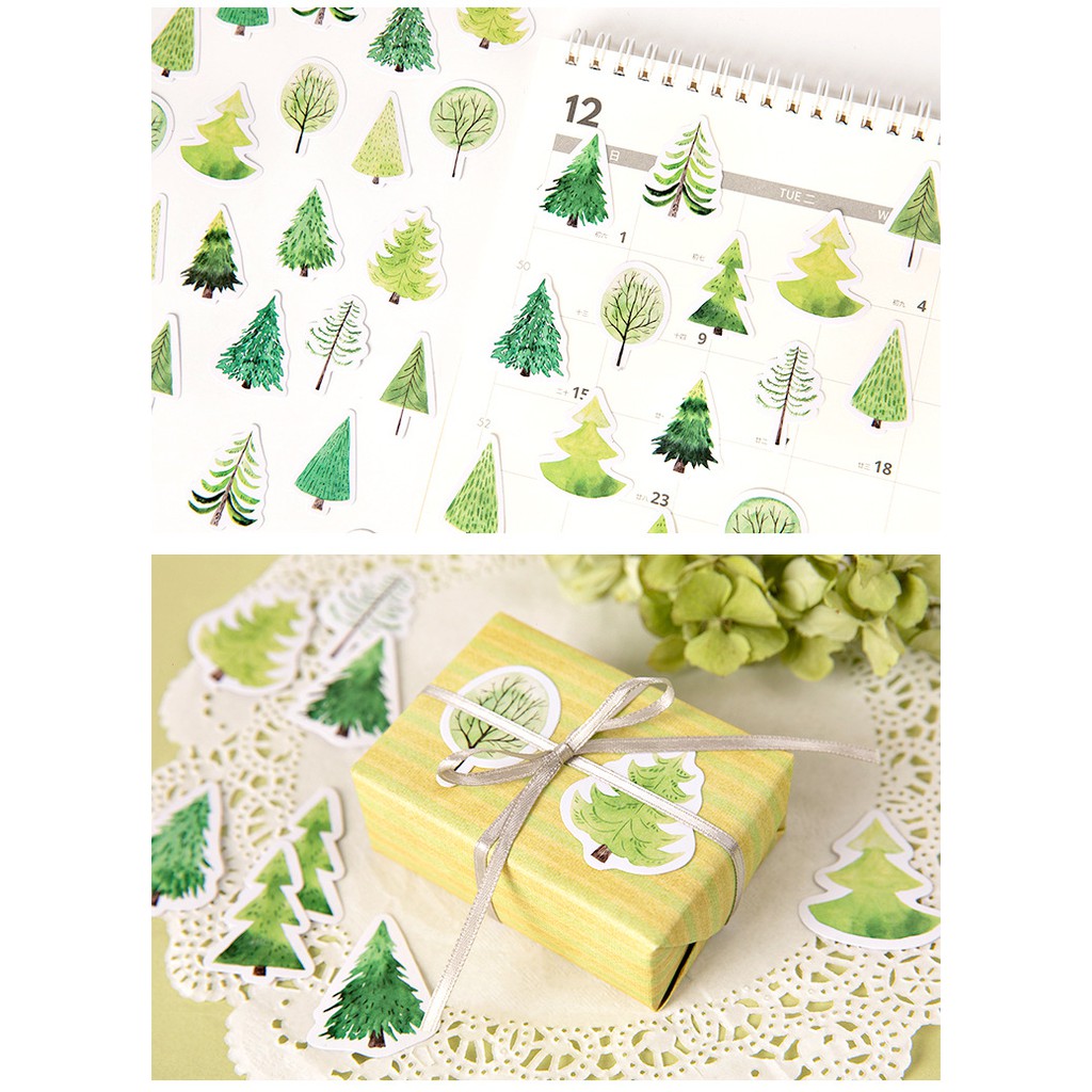 Hộp 45 sticker trang trí planner scrapbook M3