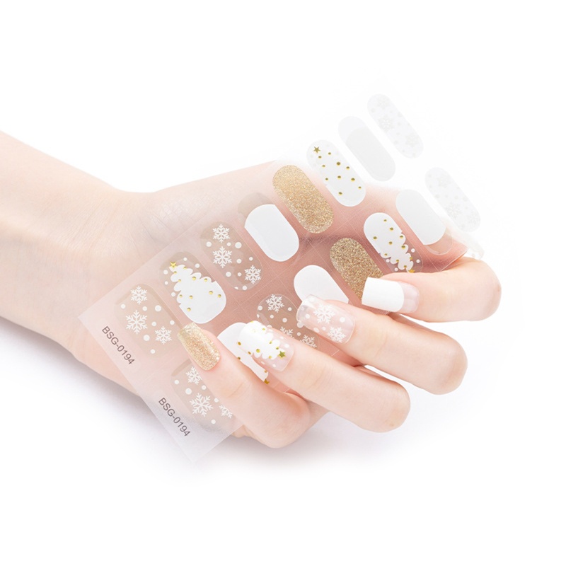 Pepa semi cured gel strips gel nail full wraps strips gel nail stickers