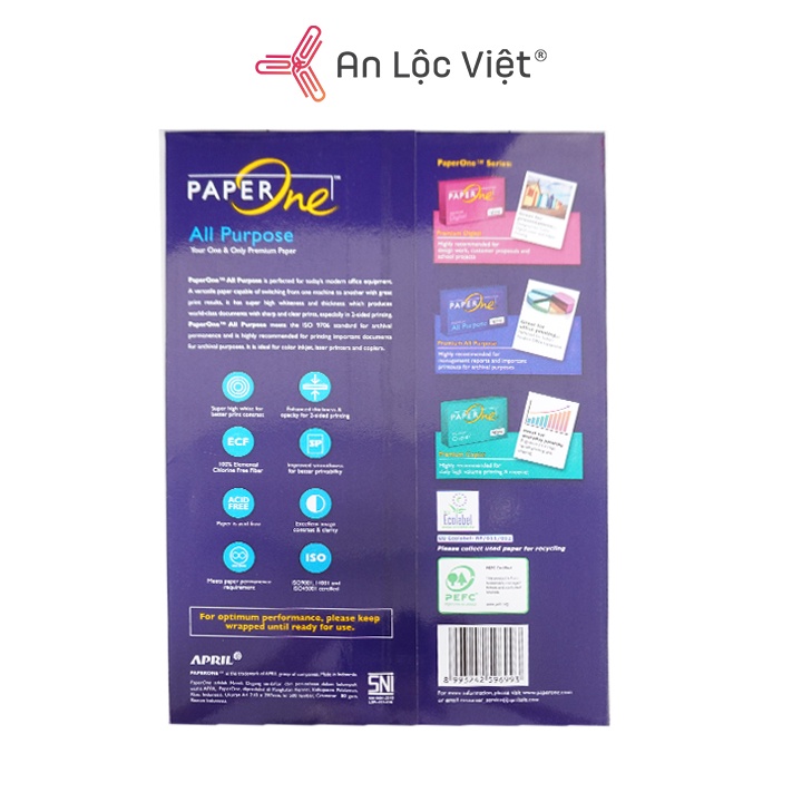 Giấy A4 PaperOne 70 gsm - 80gsm 500 tờ (1 ream)