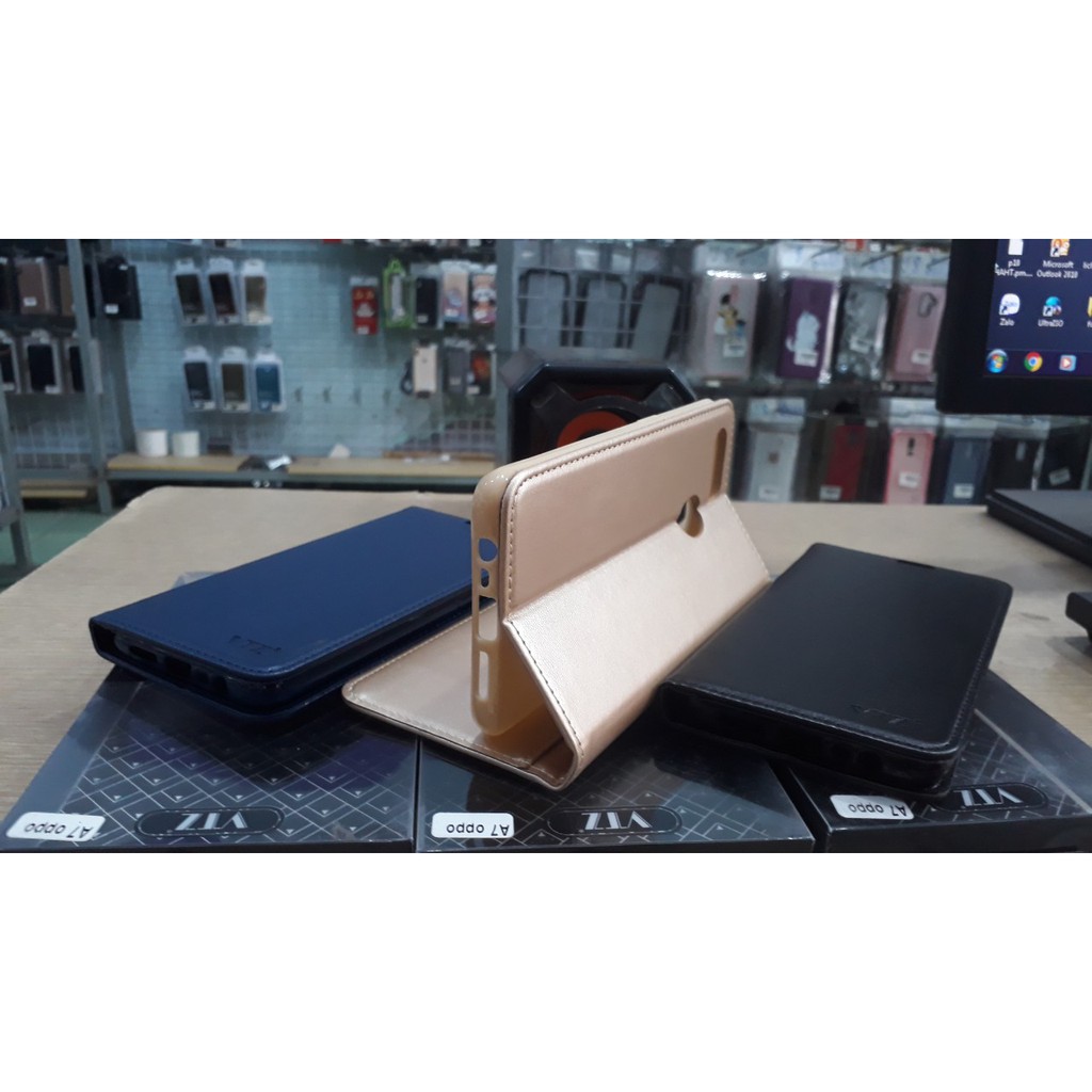 Bao da Oppo A7 / A5s nắp gập dạng ví O+ cao cấp chính hãng | BigBuy360 - bigbuy360.vn