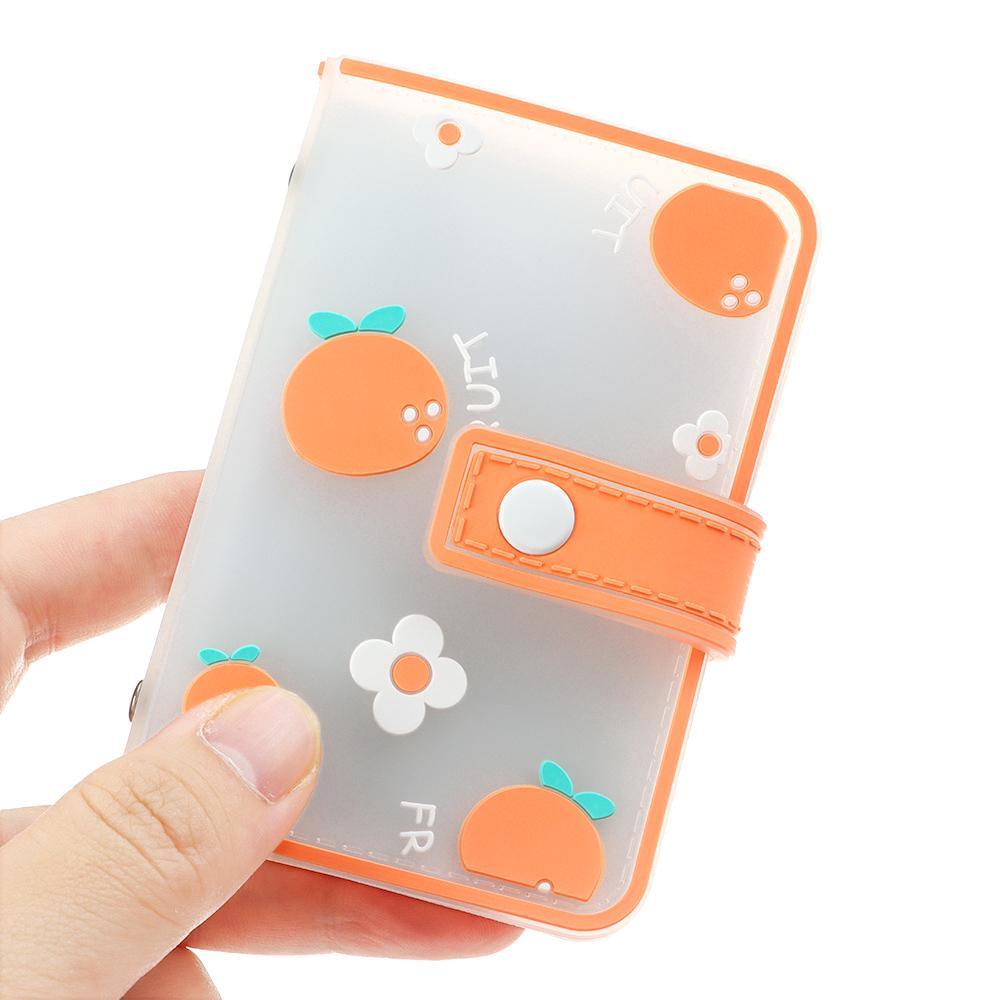 Ví Đựng Thẻ ID / Tên Cỡ Nhỏ Họa Tiết Trái Cây Dễ Thương Cho Học Sinh