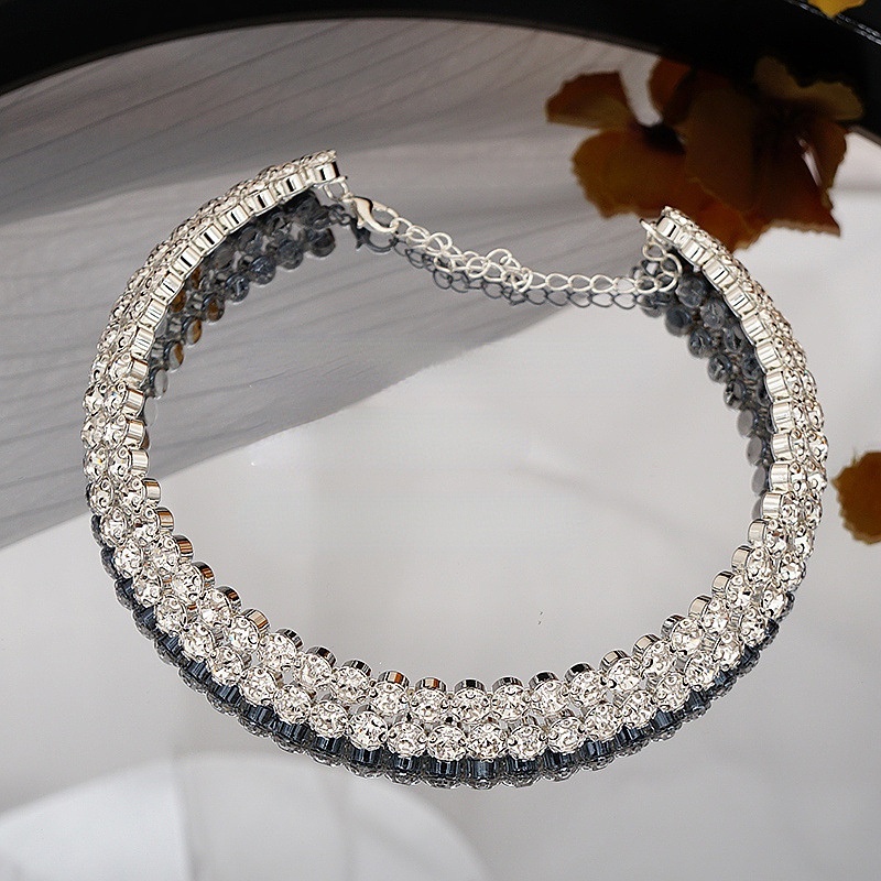 Vòng Cổ Choker Đính Đá Thời Trang Cho Cô Dâu