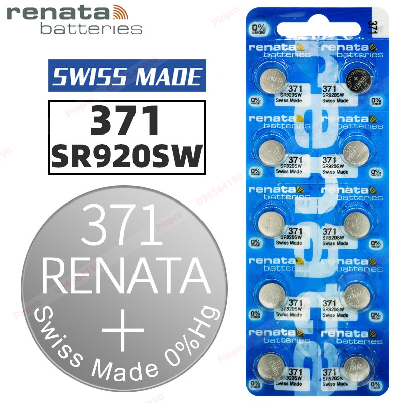 Pin Renata 371 SR920SW pin đồng hồ Thụy Sỹ chính hãng