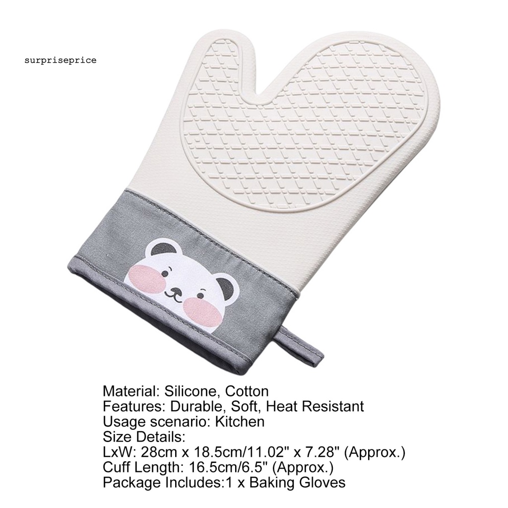 1 Găng Tay Cách Nhiệt Hai Ngón Dễ Lau Chùi