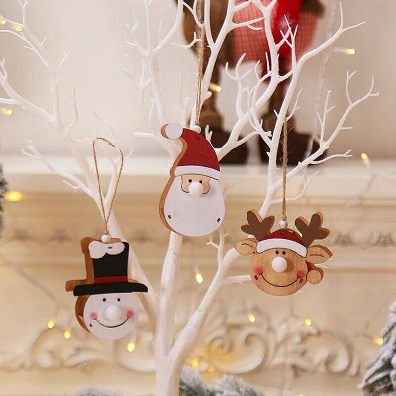 Dây đèn LED treo hình ông già Noel trang trí cây