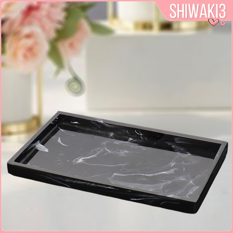 Khay Đựng Nến / Xà Phòng / Nước Hoa Hình Chữ Nhật Bằng Resin Giả Cẩm Thạch Handmade Trang Trí Nhà Cửa