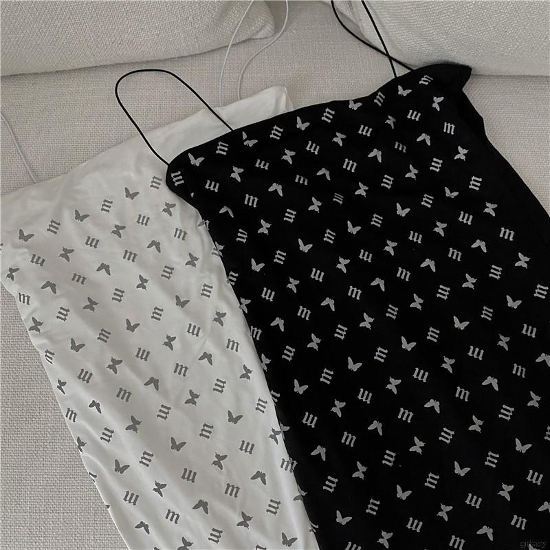 Đầm Sát Nách Hoạ Tiết Bướm Dạ Quang Phong Cách Hàn Quốc | BigBuy360 - bigbuy360.vn