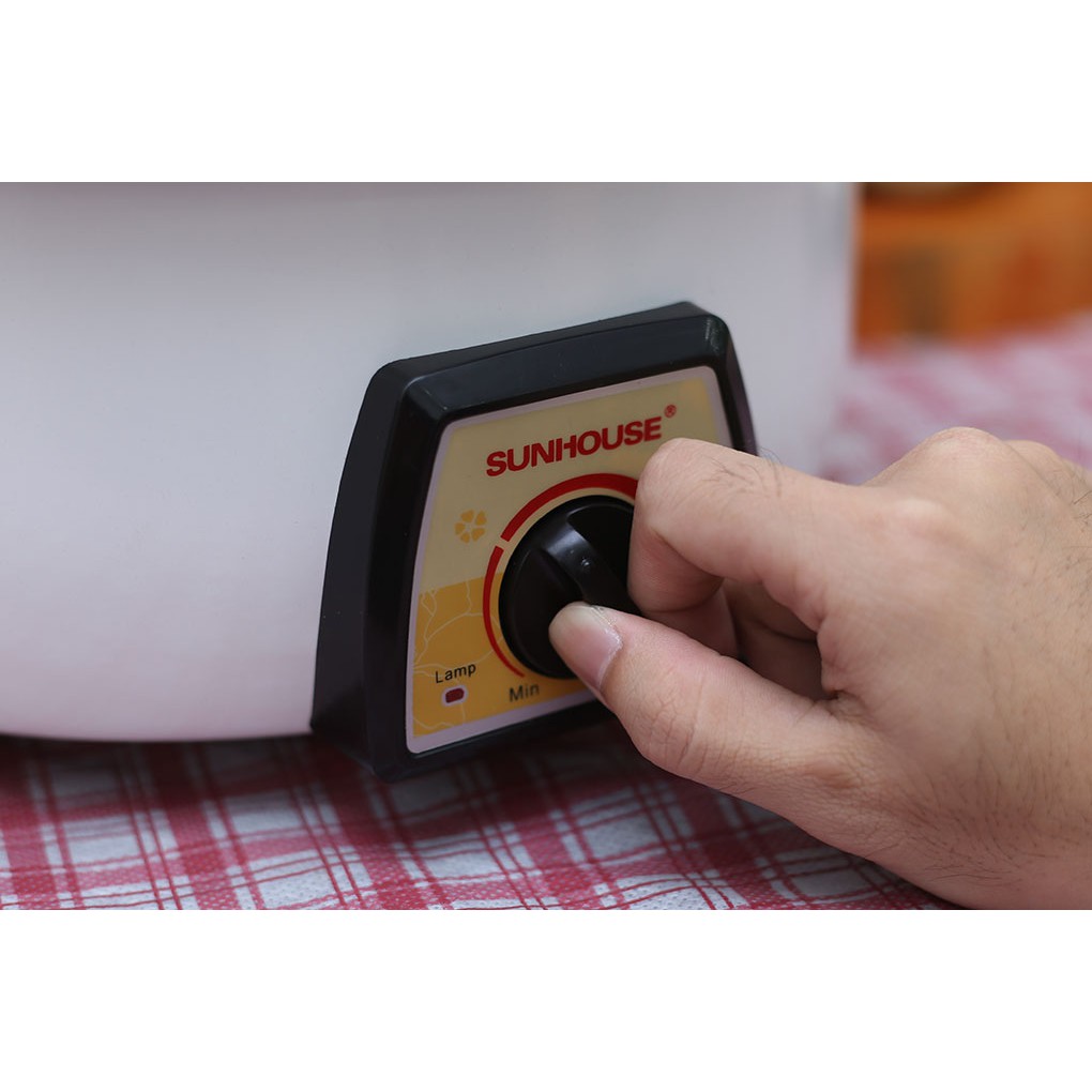 NỒI LẨU ĐIỆN 3 LÍT SUNHOUSE SHD4521  - TRẮNG