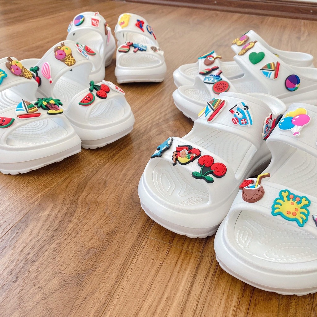 [FreeShip] dép nữ hai quai đế cao 2P siêu nhẹ êm chân (tặng sticker dễ thương)