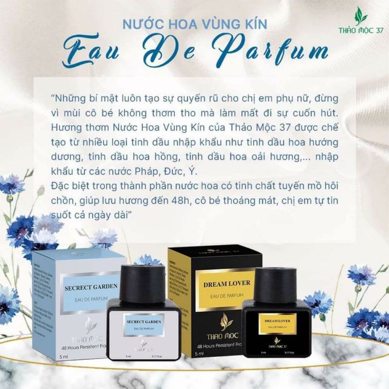 Nước hoa vùng kín thảo mộc 37.( mua 2 _tặng #1)