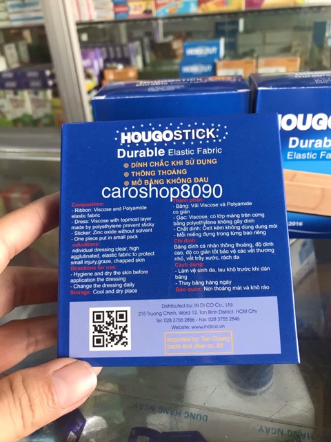 Băng keo cá nhân-hougostick 102 miếng