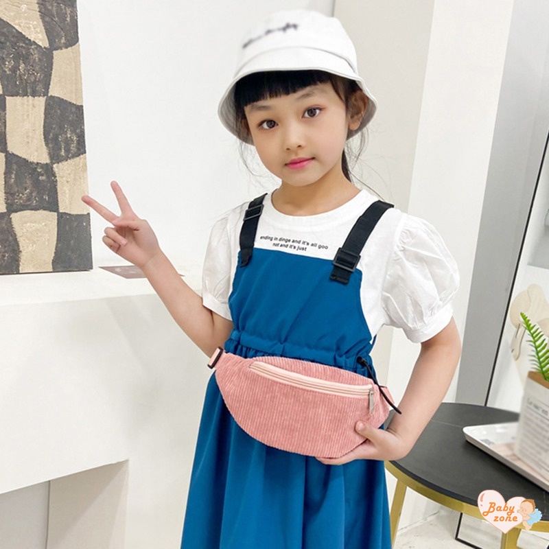 Túi Đeo Chéo Nhỏ Mềm Mại Màu Trơn Phong Cách Hàn Quốc Cho Bé