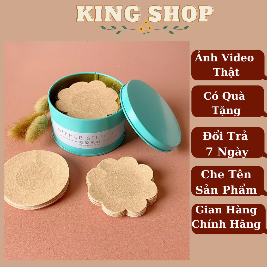 Hộp Dán Ti Giấy ⭐FREESHIP⭐ 60 Miếng dán ngực, dán ti giấy hình hoa mai cao cấp D307