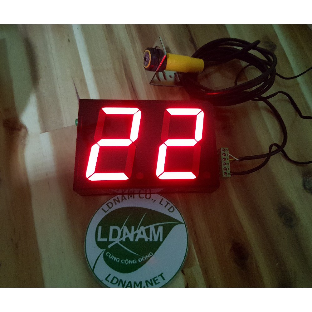 Bộ đếm counter 2 số LED 7 đoạn loại lớn LDNam