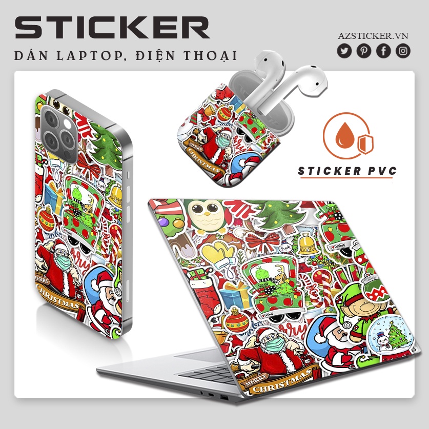 Set Sticker Noen | STK 121 | Sticker Dán Nón Bảo Hiểm, Điện Thoại, Laptop, Bình Nước...Chống Nước, Chống Bay Màu.