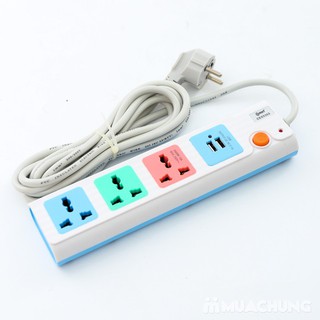 Ổ cắm Comet CES5303 (3 ổ đa năng, 2 ổ cắm sạc USB, dây 3m)