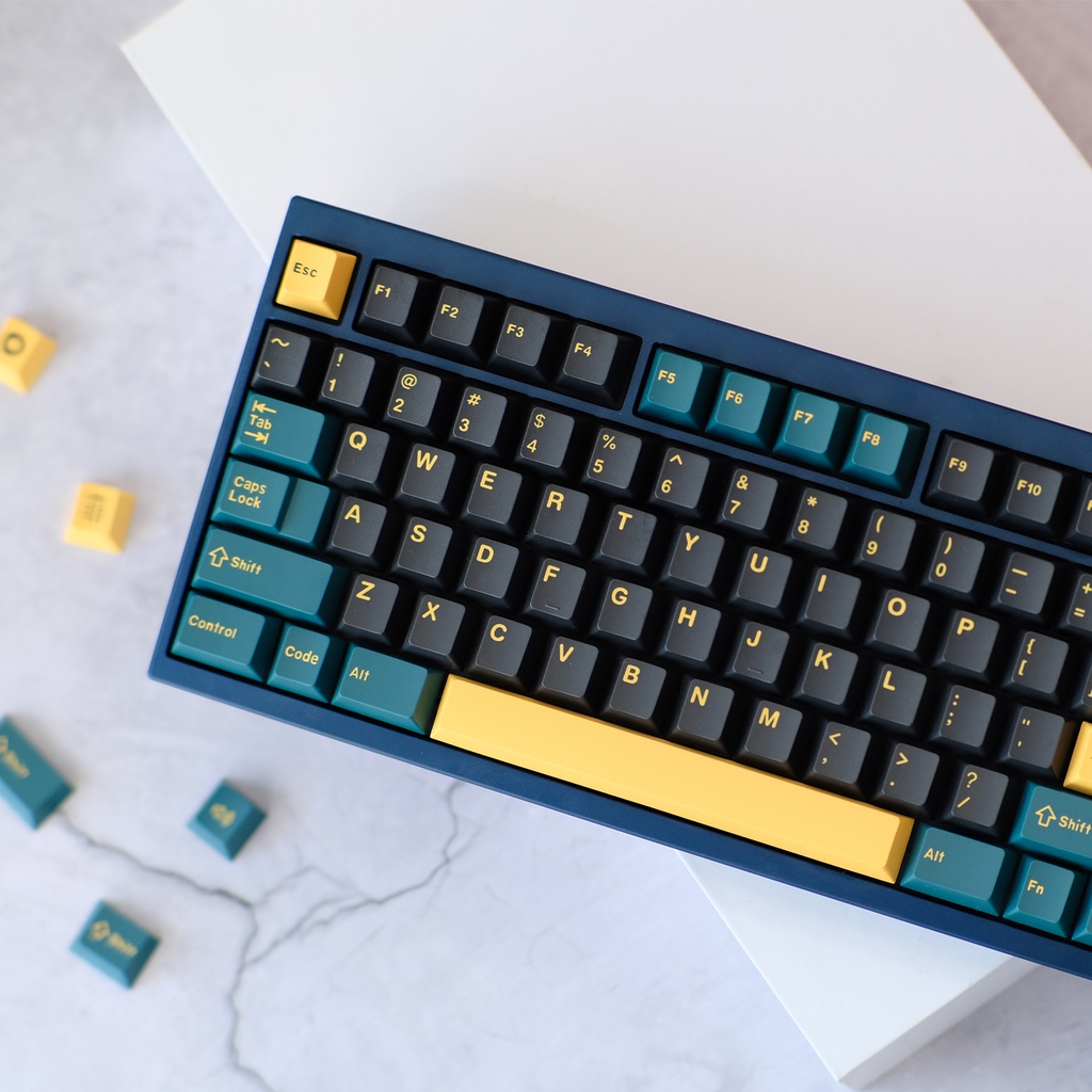 Bộ bàn phím cơ Aifei PBT 173 phím màu xanh lá cây cho Cherry MX Switch