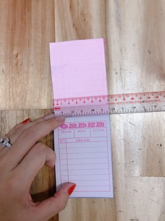 10 quyển oder 2 liên 7*10 có in sẵn 100 tờ/1 quyển