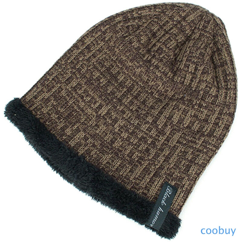 Nón beanie dệt kim giữ ấm mùa đông dành cho nam