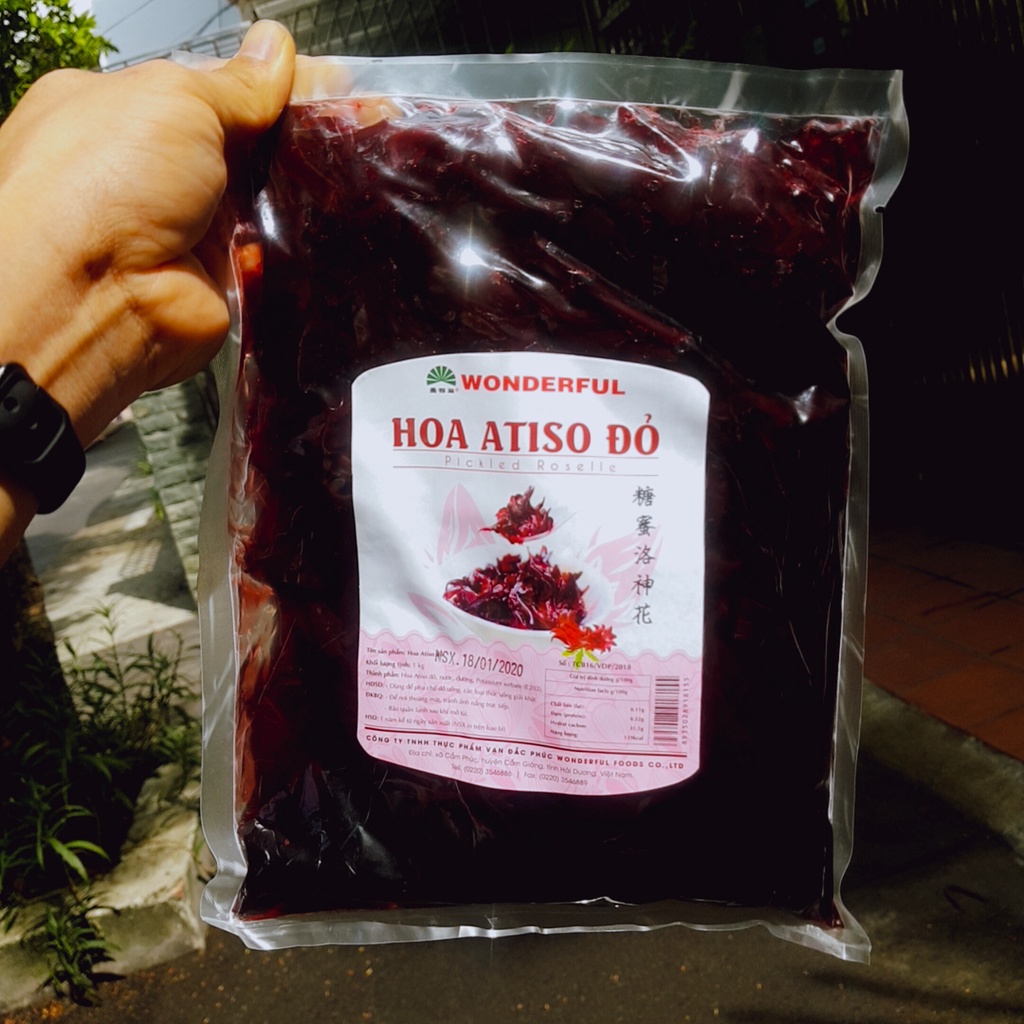 Hoa Atiso Đỏ Hãng Wonderfull ( Dạng Mứt ) Túi 1kg - Ngon