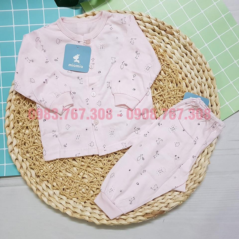 [MIO] Bộ Quần Áo Dài Tay Miomio Cho Bé Sơ Sinh Chất Cotton Mềm Mại Size 1M, 3M