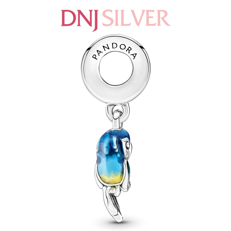 [Hàng cao cấp] Charm bạc 925 cao cấp, hàng chuẩn bạc - Charm Jungle Paradise Parrot thích hợp để mix vòng tay charm