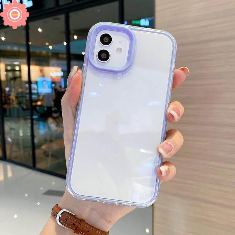Ốp Điện Thoại 3 Lớp Viền Màu Kẹo Sang Trọng Cho Oppo A16 16S 17 57 76 96 54 74 1K 17K 7 12 95 15 5S 3S 9 5 53 31 2020 15S