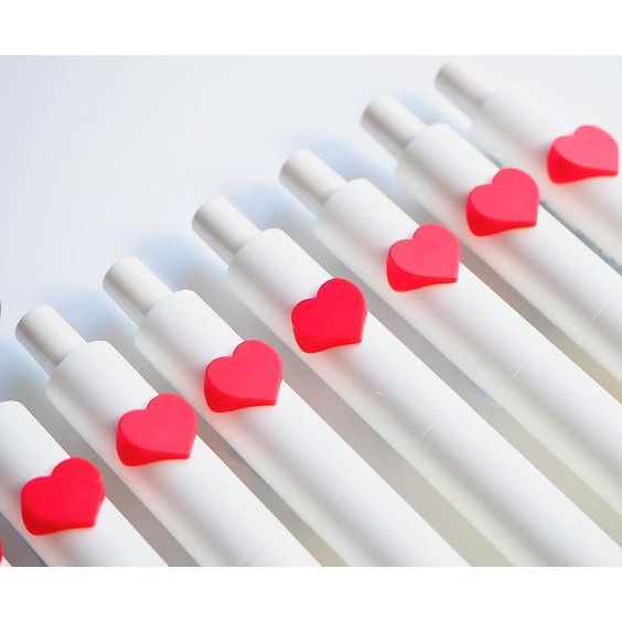 [Hỏa Tốc HCM] Bút Gel Mực Đen KACO ALPHA Trái Tim (1 Cây) - Ngòi 0.5mm