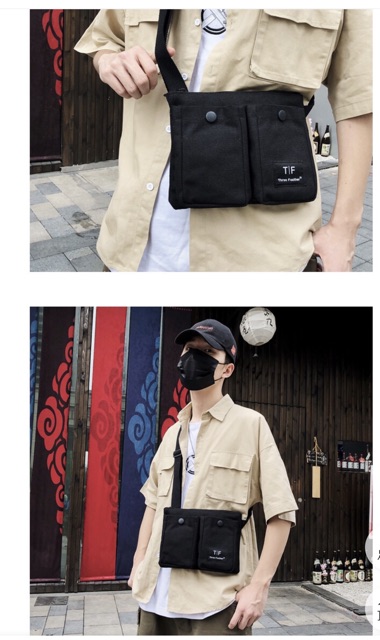 túi đeo chéo, túi chéo vải bố ulzzang unisex siêu chất | BigBuy360 - bigbuy360.vn