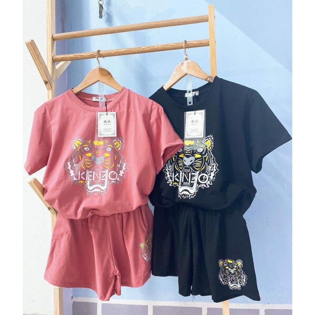 Đồ bộ nữ KZ001 quần đùi, from thụng chuẩn vải đanh mịn | BigBuy360 - bigbuy360.vn