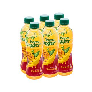 Lốc 6 chai nước trái cây Twister chanh dây 350ml