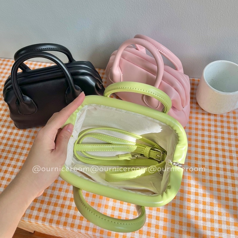 Kèm ảnh thật TÚI XÁCH NỮ HÌNH CON SÒ NẮP GẬP MÀU PASTEL PHONG CÁCH HÀN QUỐC 11072202