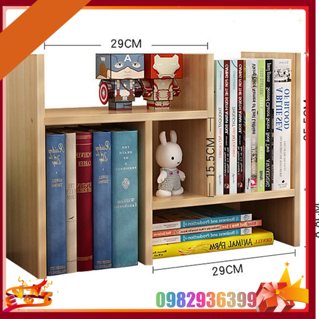 Giá Sách Để Bàn Để Đồ Lắp Ghép Đa Năng - Kệ Sách Gỗ Để Bàn Lắp Ghép Đa Năng – Kệ Gỗ Để Bàn Mini