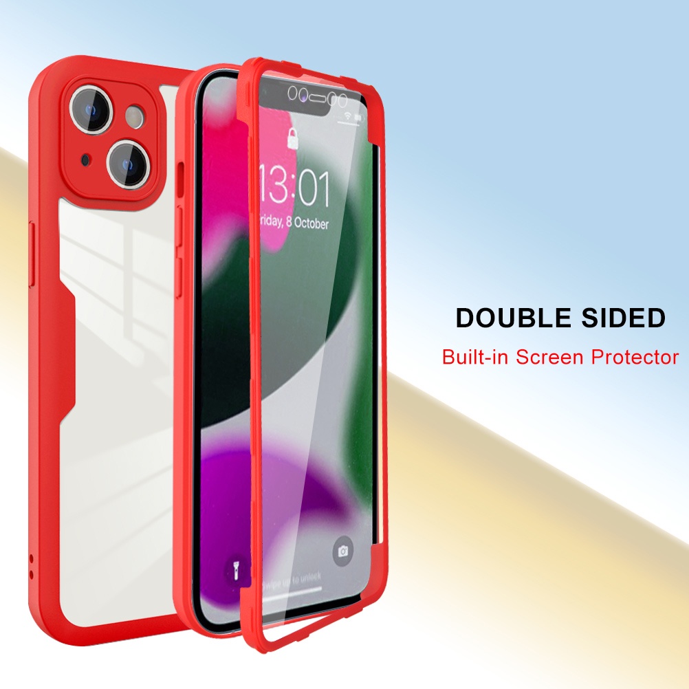 Ốp Điện Thoại Acrylic Bảo Vệ Toàn Diện Chống Sốc Cho iPhone 12 11 X XS Max
