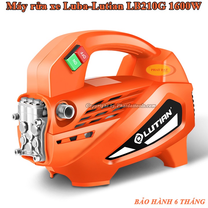 Máy Rửa Xe LuBa-Lutian LT210G  - Chuyên Dụng Xịt Rửa Oto, Xe Máy, Sân Vườn - Đầy Đủ Phụ Kiện - Bảo Hành 6 Tháng