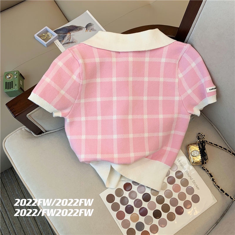 Bộ đồ dệt kim mùa hè 2022 phong cách thời trang trẻ trung cho nữ