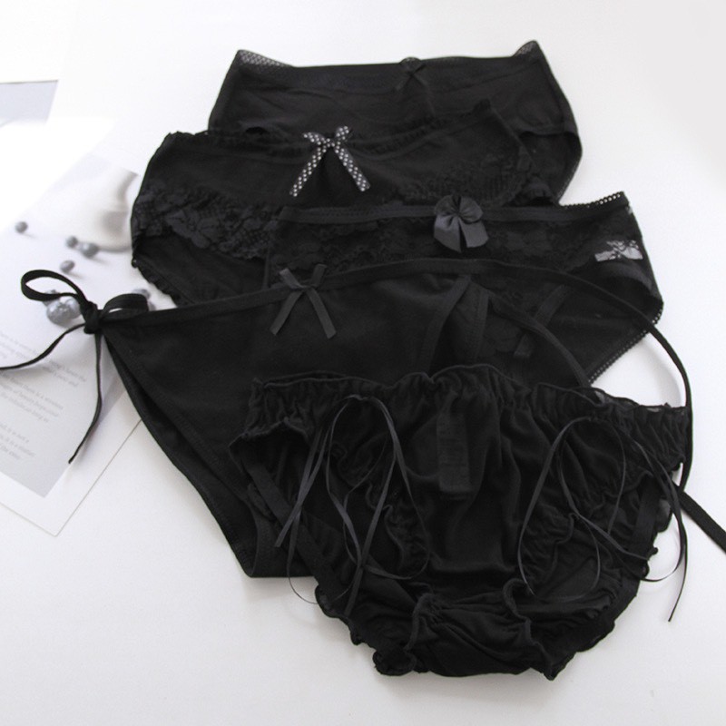 Hộp 6 quần lót nữ có nơ ren cực gợi cảm cao cấp tính năng nâng mông ERA DOLLY SECRET QL031