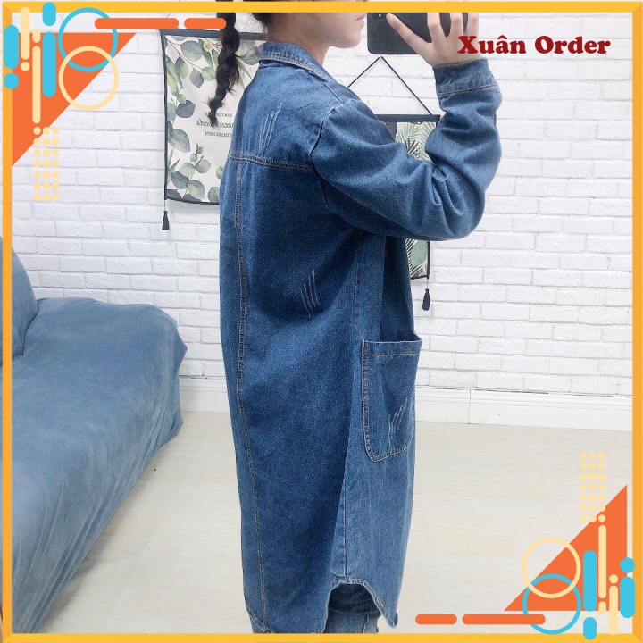 (Order 7-12 ngày, size M-L) áo sơ mi denim - Hàng Quảng Châu - SKU171121X263