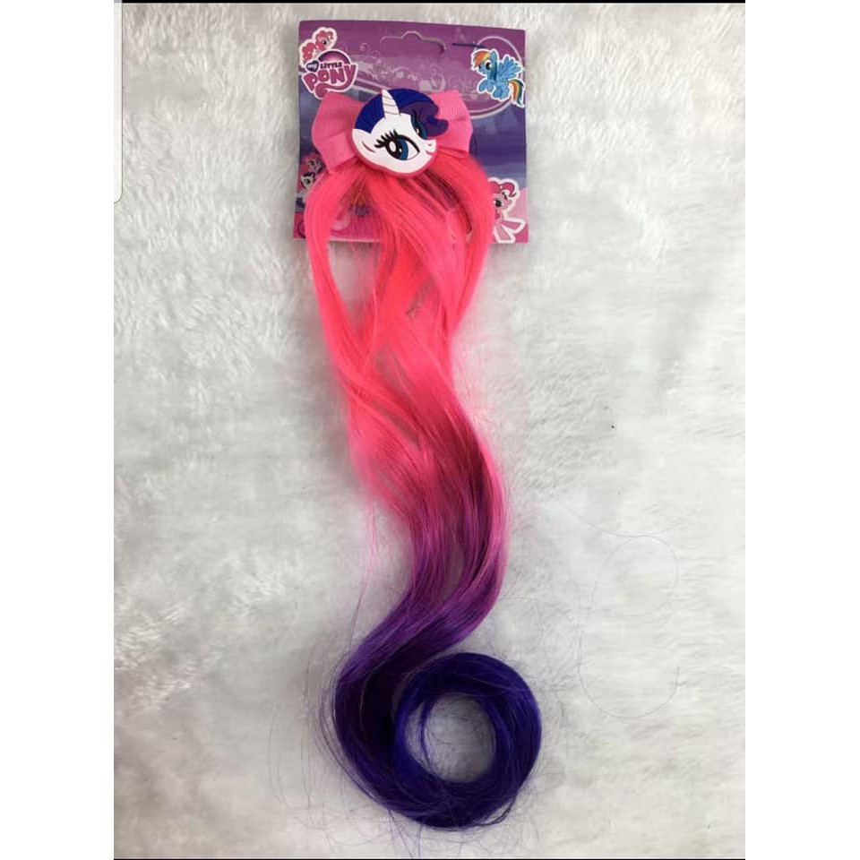 Kẹp tóc xoăn nơ hình ngựa Pony màu  Highlight SIÊU XIN