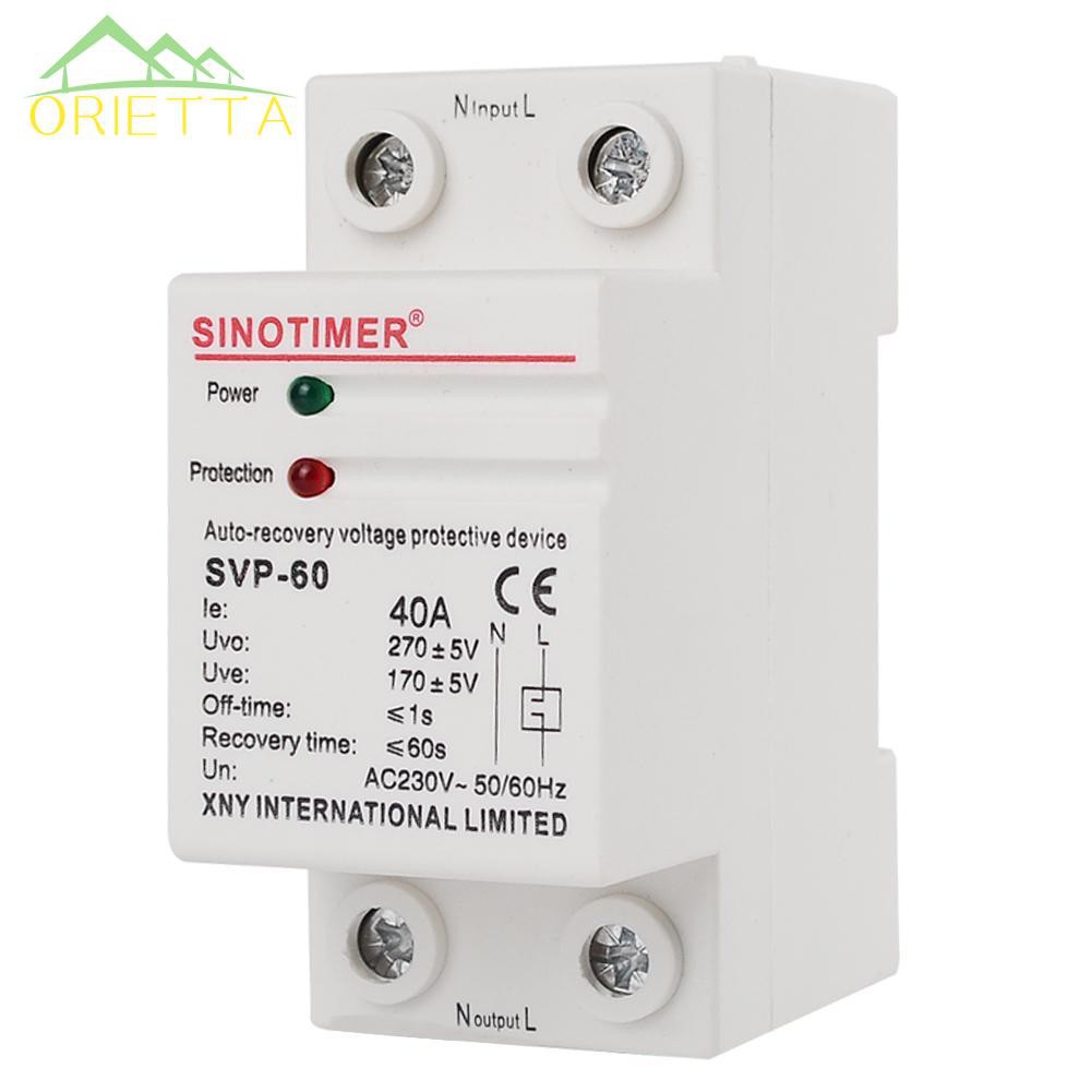 Rơle ngắt mạch bảo vệ quá áp 50/60Hz 40A tự thiết lập lại tiện dụng