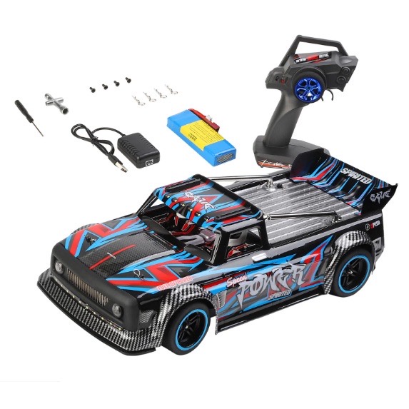 Xe điều khiển Wltoys 104072 1/10 động cơ brushless cực khoẻ chạy 60km/h 4wd size to
