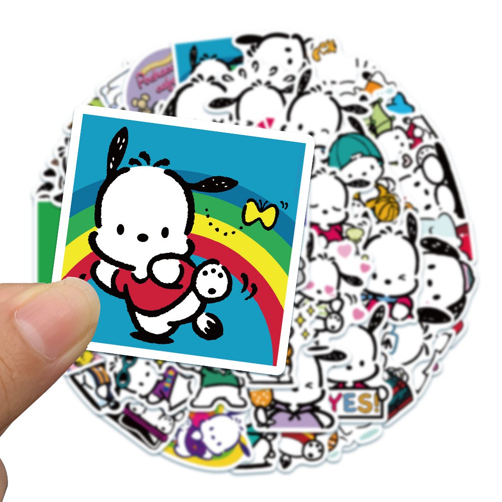 Sticker/ Hình dán pochacco họa tiết hoạt hình trang trí sổ tay, điện thoại...