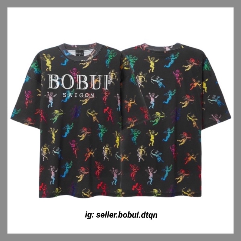 ÁO THUN BOBUI - 100AG ĐEN