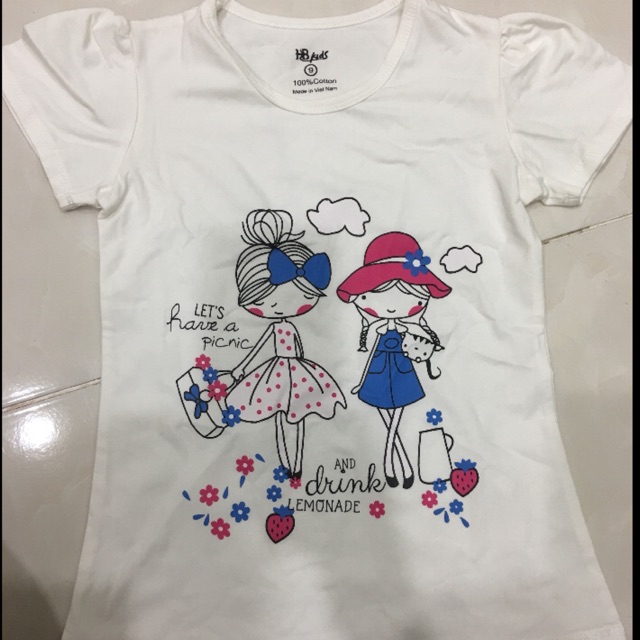 Áo cộc tay bé gái